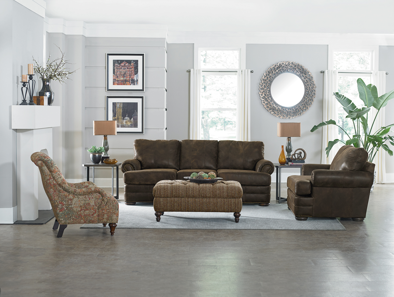 knox italian leather sofa