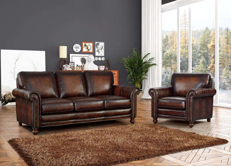 michael thomas leather sofa