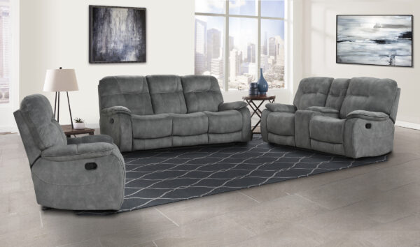 Amari Grey Reclining Sofa