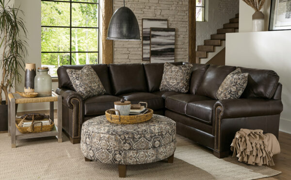 Sylvia Leather Sectional Collection